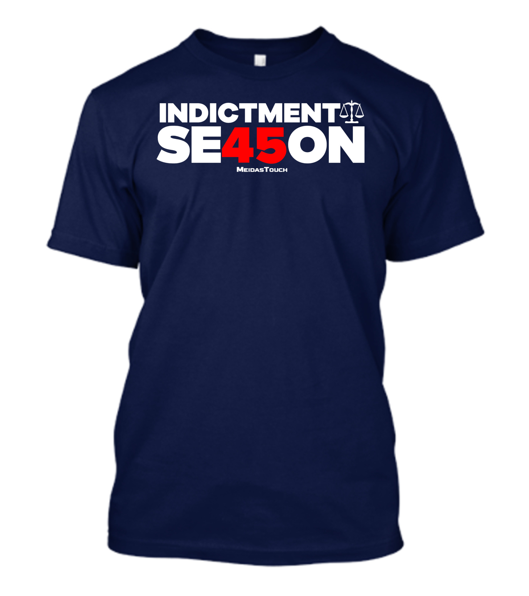 Indictment Season 45 MeidasTouch Justice Scales T-Shirt
