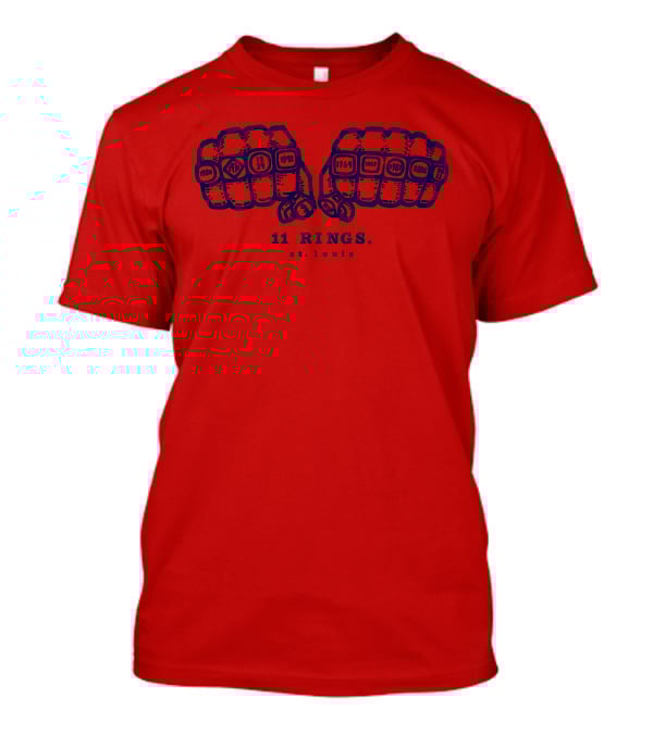11 Rings St Louis 1926 1931 1934 1942 1944 1946 1964 1967 1982 2006 2011 T-Shirt