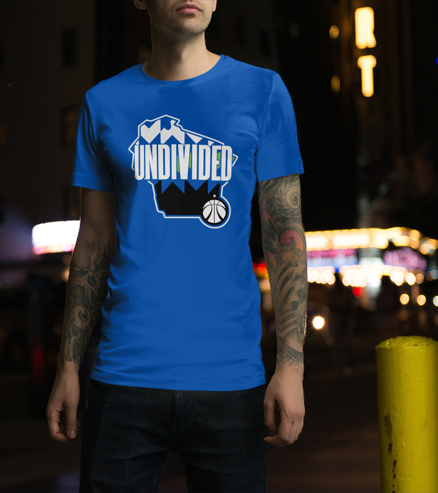 Pat Connaughton Undivided Milwaukee Basketball Map Blue T-Shirt