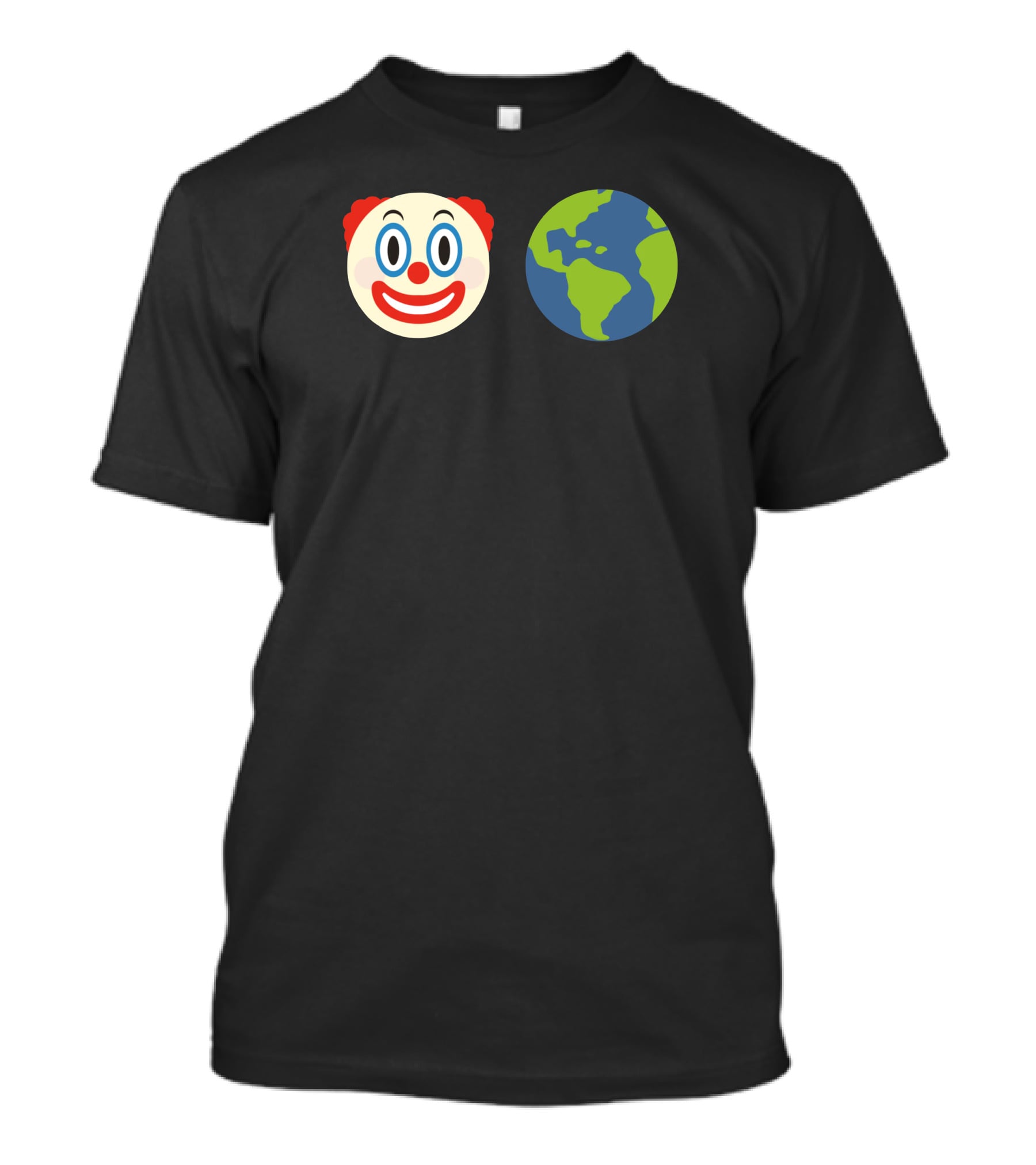 Clown World Honk Honk Emoji Face Earth T-Shirt
