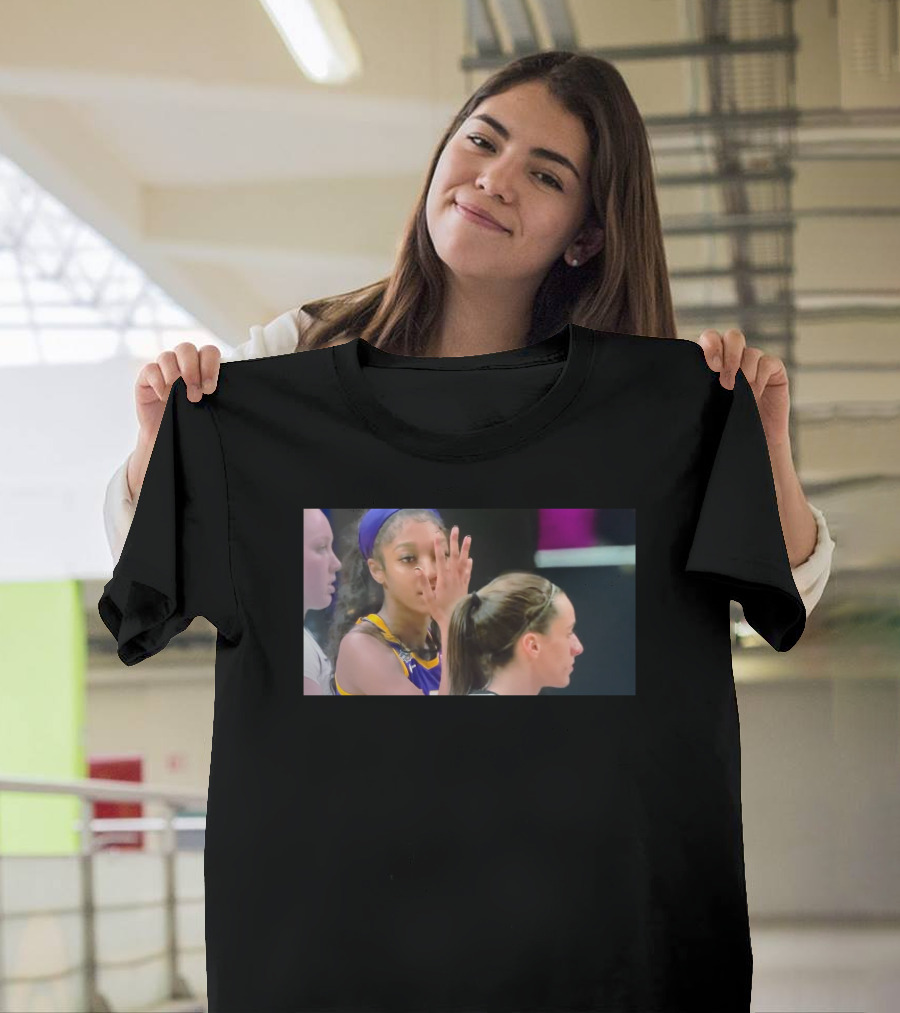 Lsu's Angel Reese Taunts Caitlin Clark Basketball Gesture T-Shirt