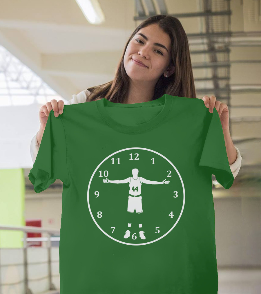 Basketball Time Lord Number 44 Clock T-Shirt