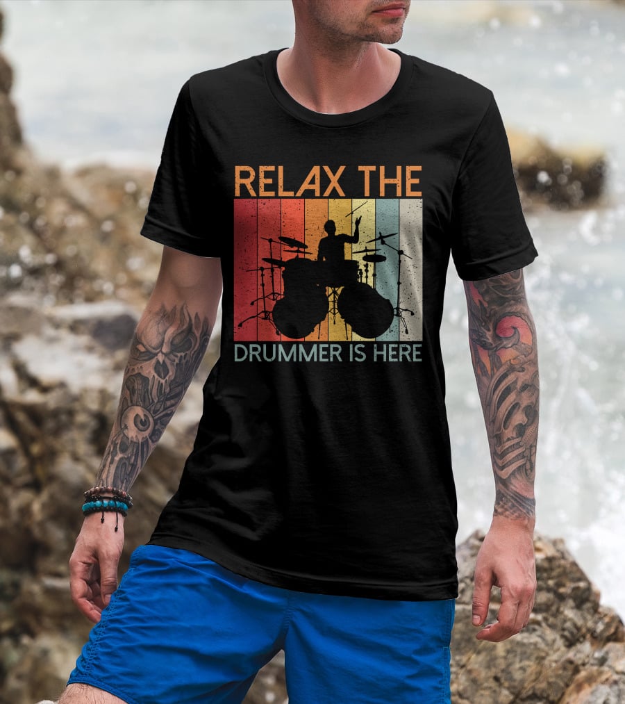 Relax The Drummer Is Here Vintage T-Shirt