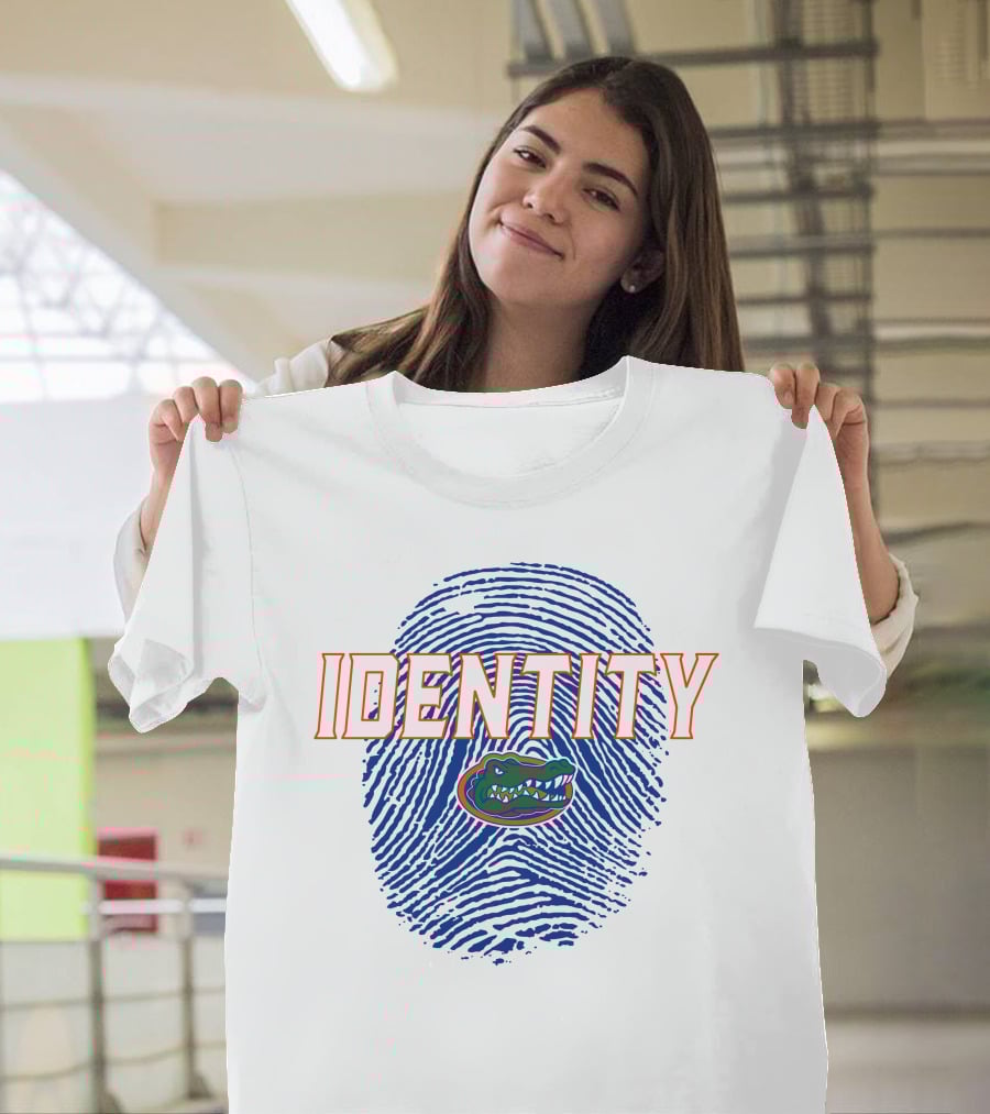 Identity Florida Gators Football Fingerprint Logo Jumpman T-Shirt