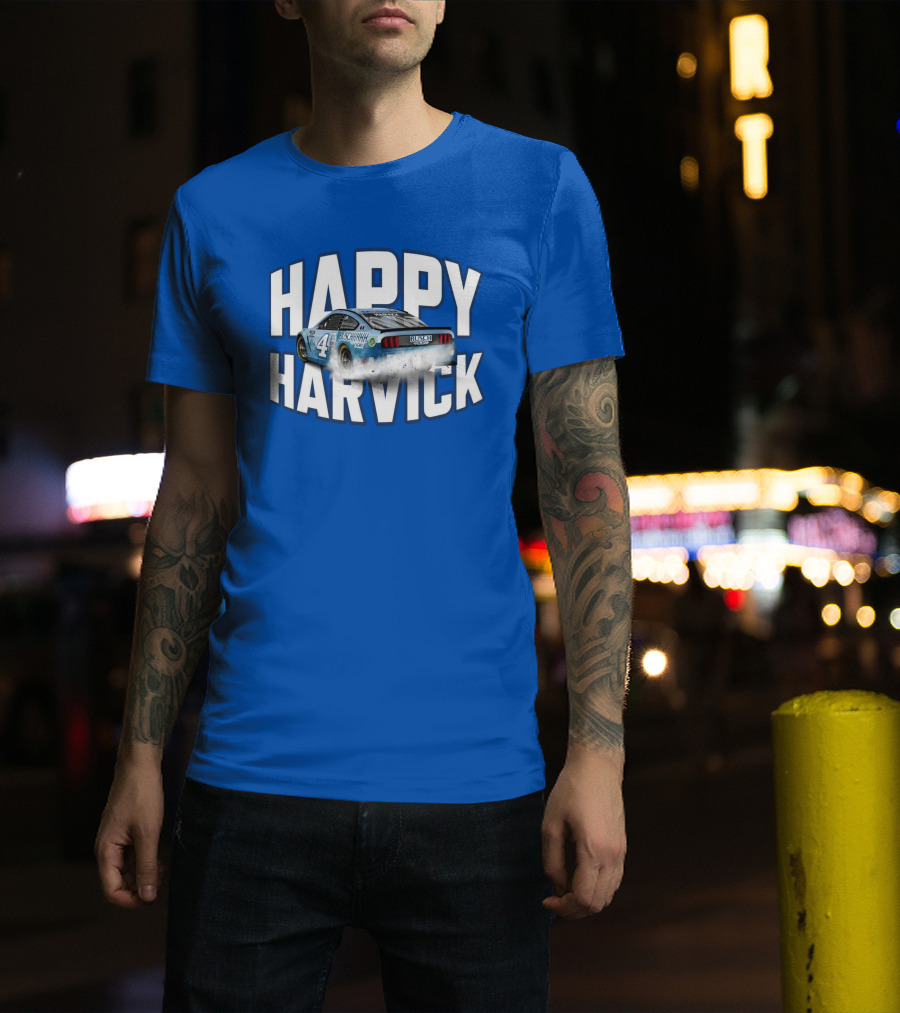 Happy Harvick Busch Racing Car Number 4 T-Shirt