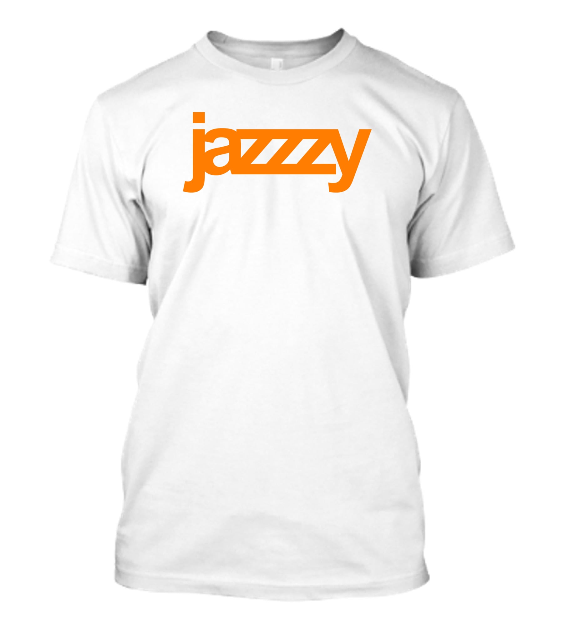 Jazzzy Orange Bold Text T-Shirt