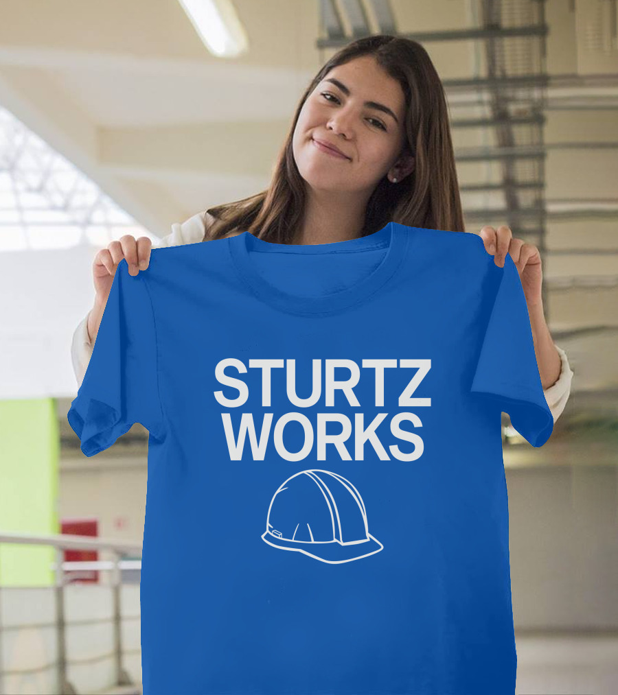 STURTZ WORKS Construction Hard Hat Raygunsite Store T-Shirt