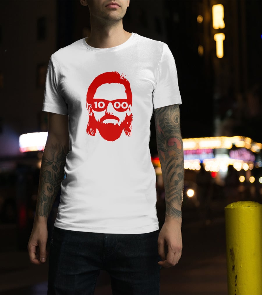 Detroit Red Wings Marc Staal 1000th Game Beard T-Shirt