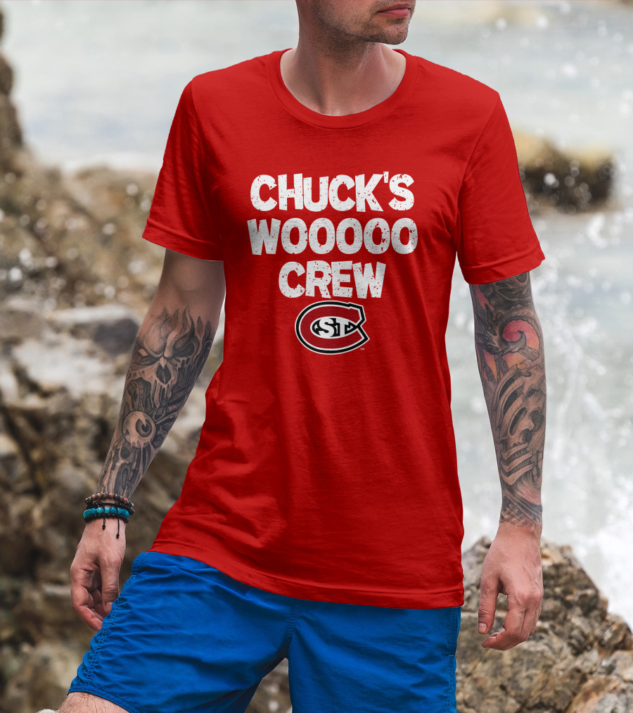 St. Cloud State Huskies Chuck's Wooooo Crew SCSU T-Shirt