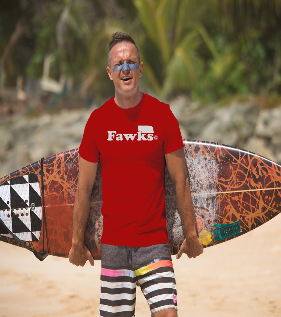 Bbbprinting Fawks Nebraska Outline T-Shirt