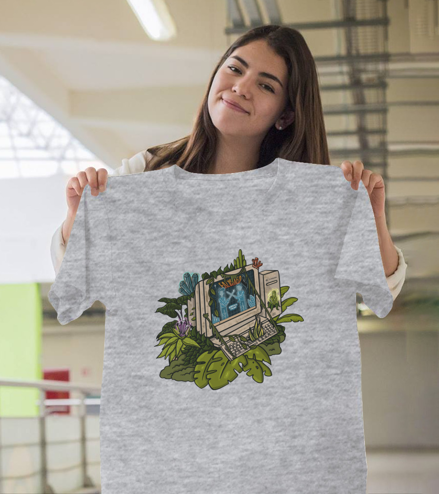 Eazybaked Beats Merch Intertwined Simulated Jungle Computer T-Shirt