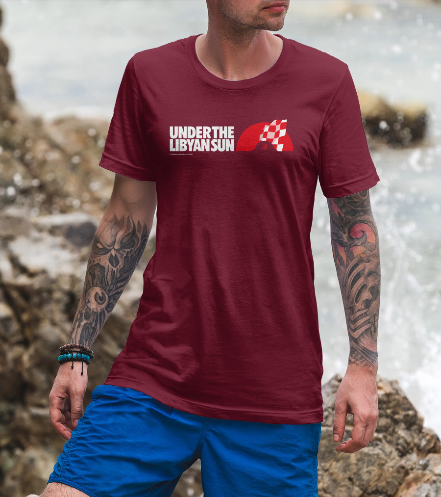 Ste Hoare Under The Libyan Sun Racing Checkered Flag T-Shirt