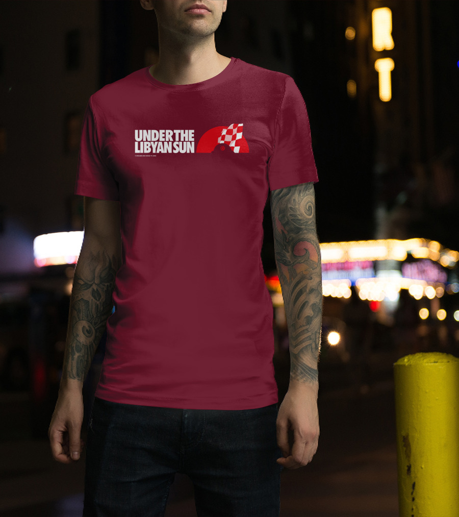 Ste Hoare Under The Libyan Sun Racing Checkered Flag T-Shirt