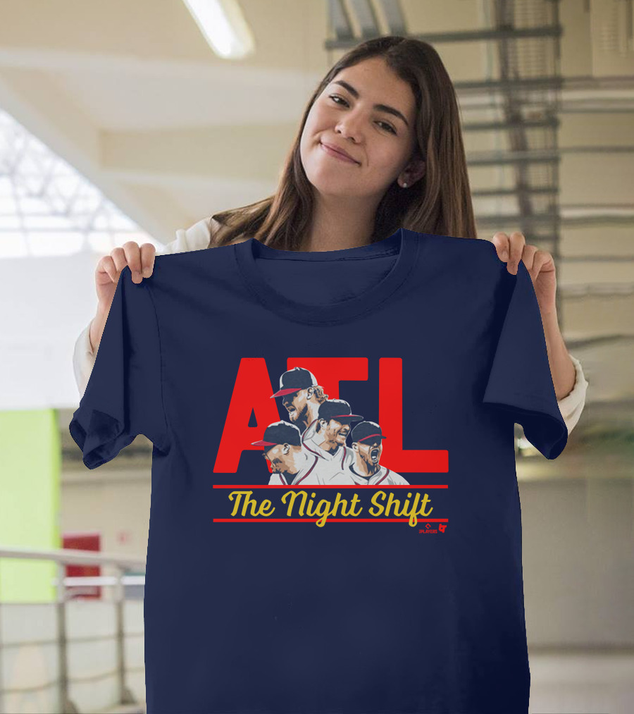 Breakingt Merch Atlanta The Night Shift Mlbpa Licensed ATL Players T-Shirt