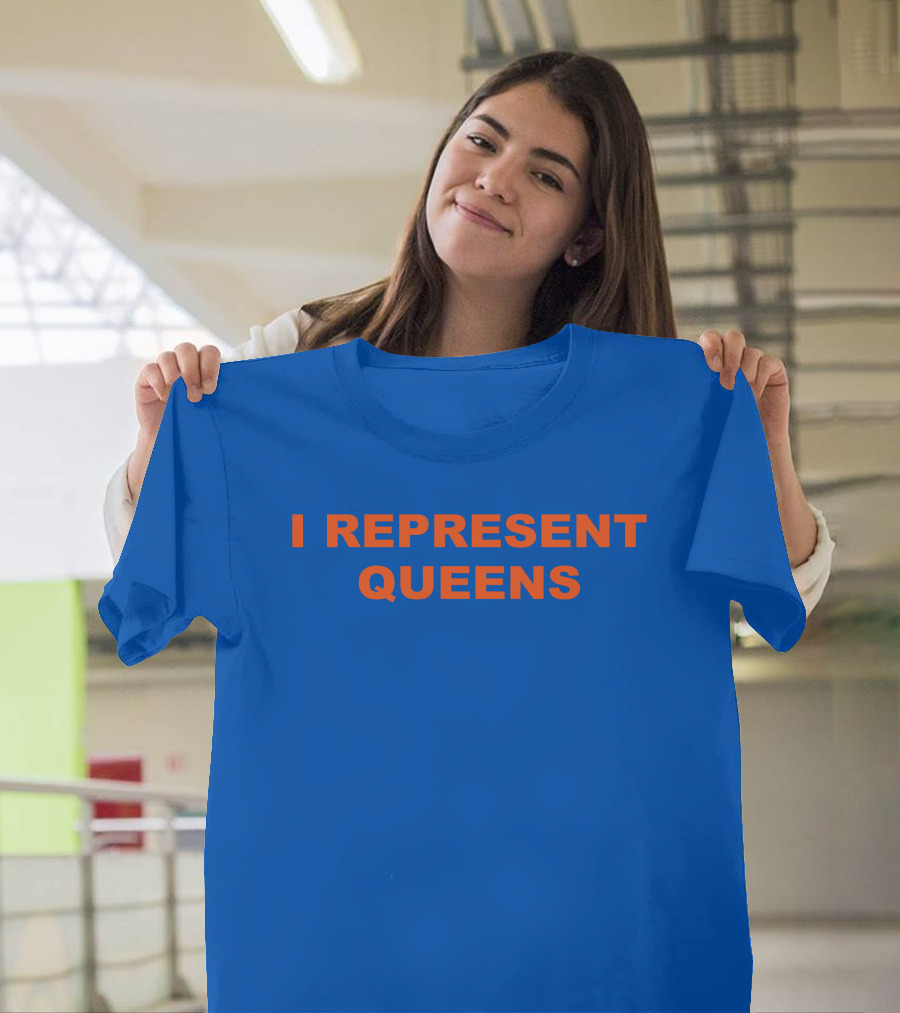 La Maison Gaga Rockthebells I Represent Queens Blue T-Shirt