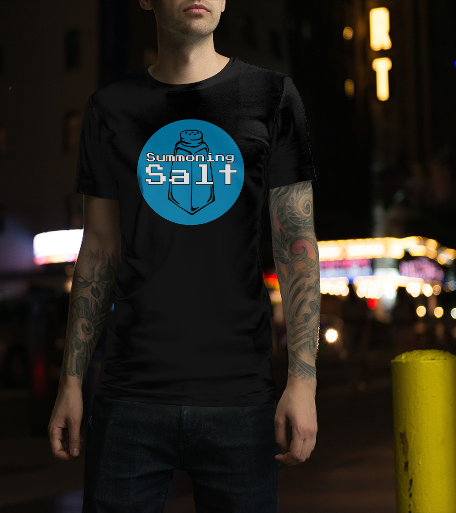 Summoning Salt Retro Gaming Icon With Pixel Art Salt Shaker T-Shirt