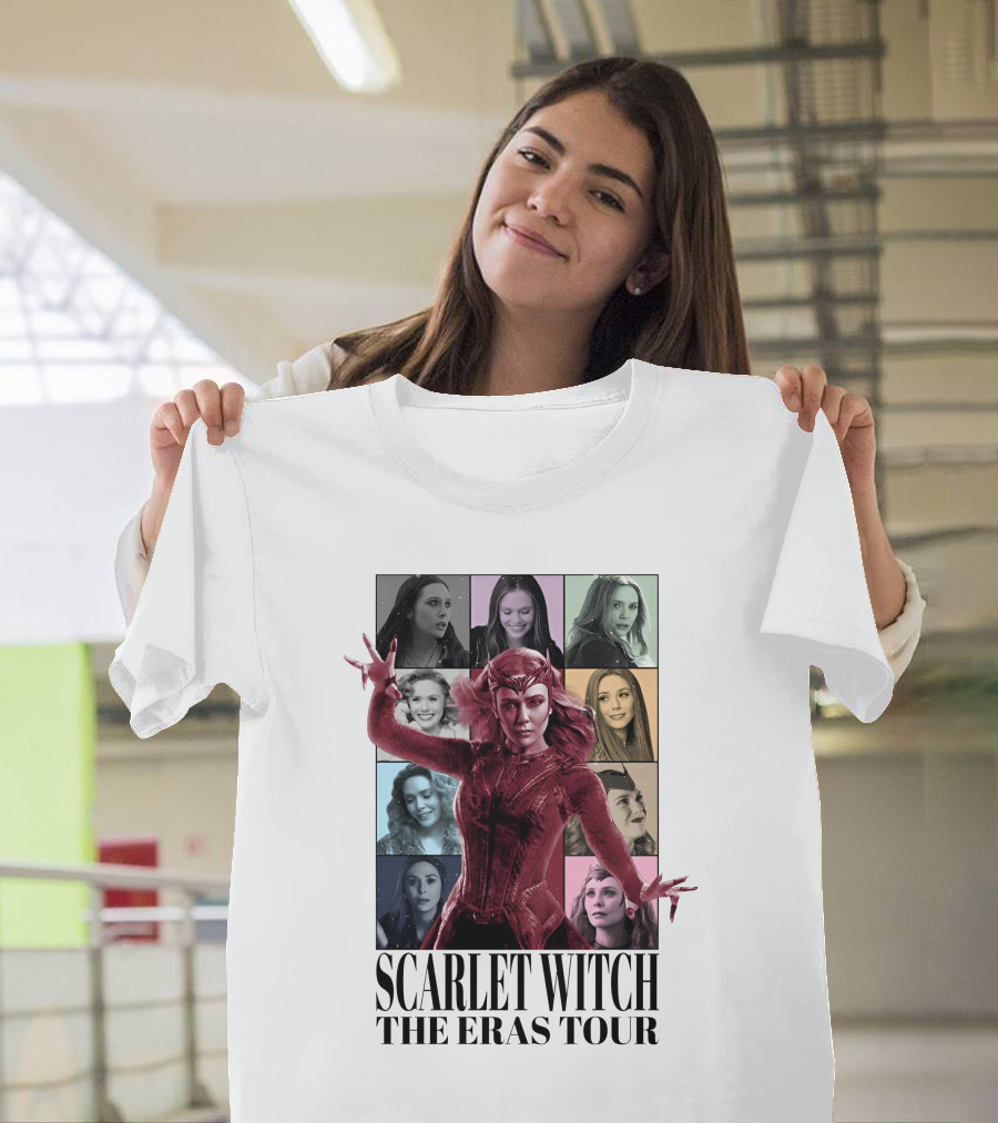 Scarlet Witch The Eras Tour Lizzieonfilm Montage T-Shirt