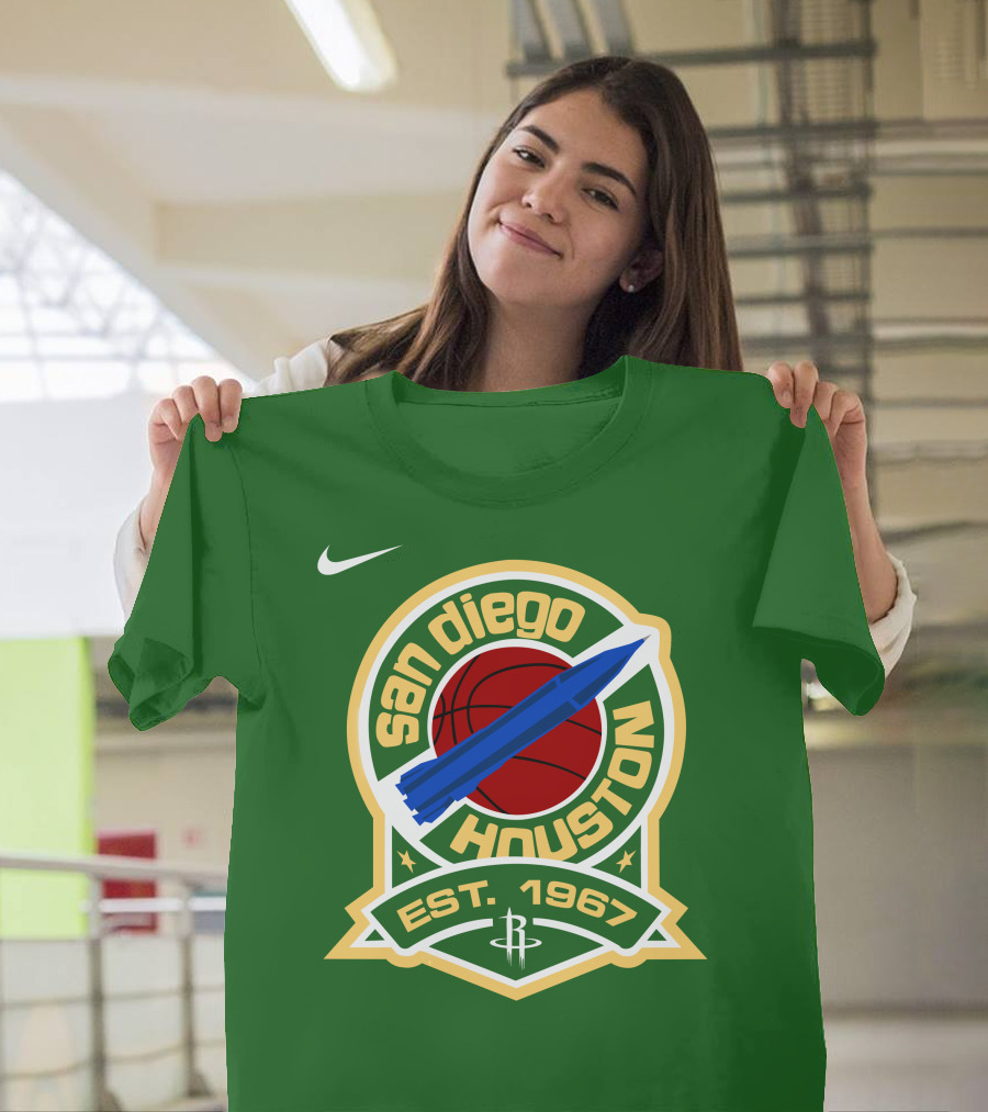 San Diego Houston Basketball Rocket Est 1967 T-Shirt