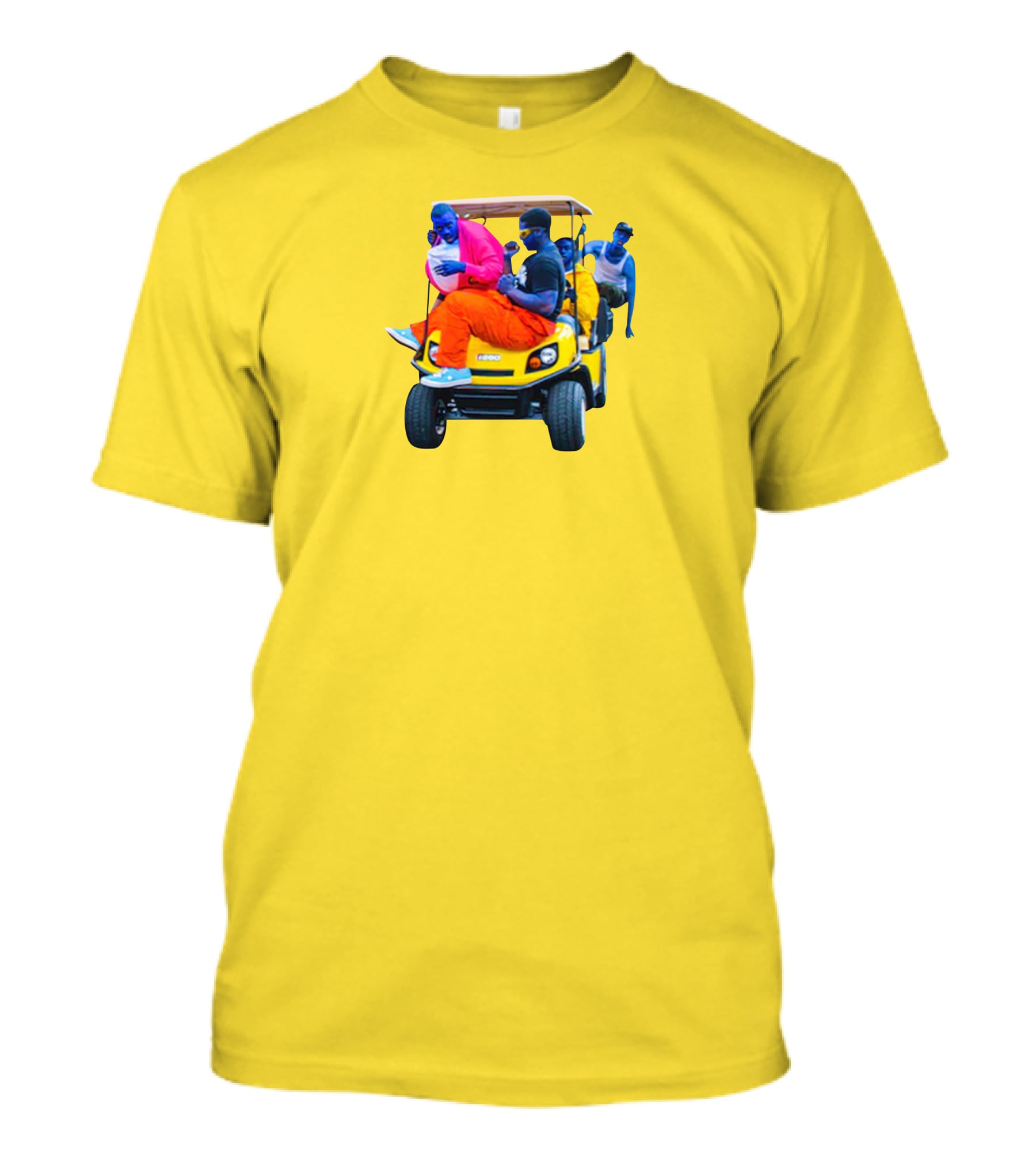 Brckhmptn Merch Brockhampton Star Blue People Yellow Golf Cart T-Shirt
