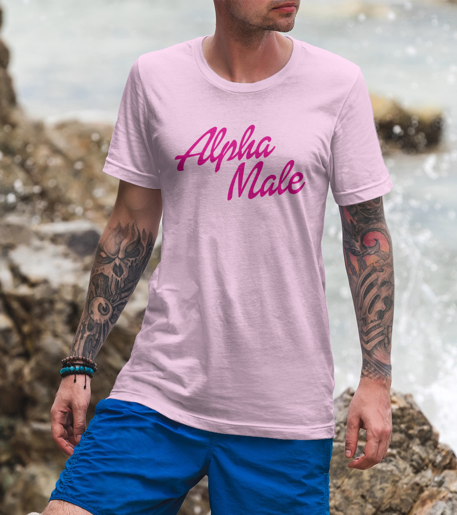 Alpha Male Brys Online Bryson Pink T-Shirt