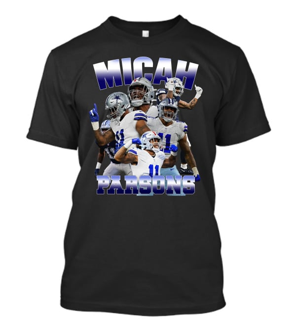 Micah Parsons Dallas Cowboys Football Athlete Montage T-Shirt