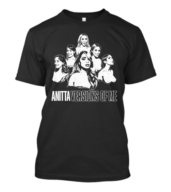 Anitta Versions Of Me Monochrome Fan Account T-Shirt
