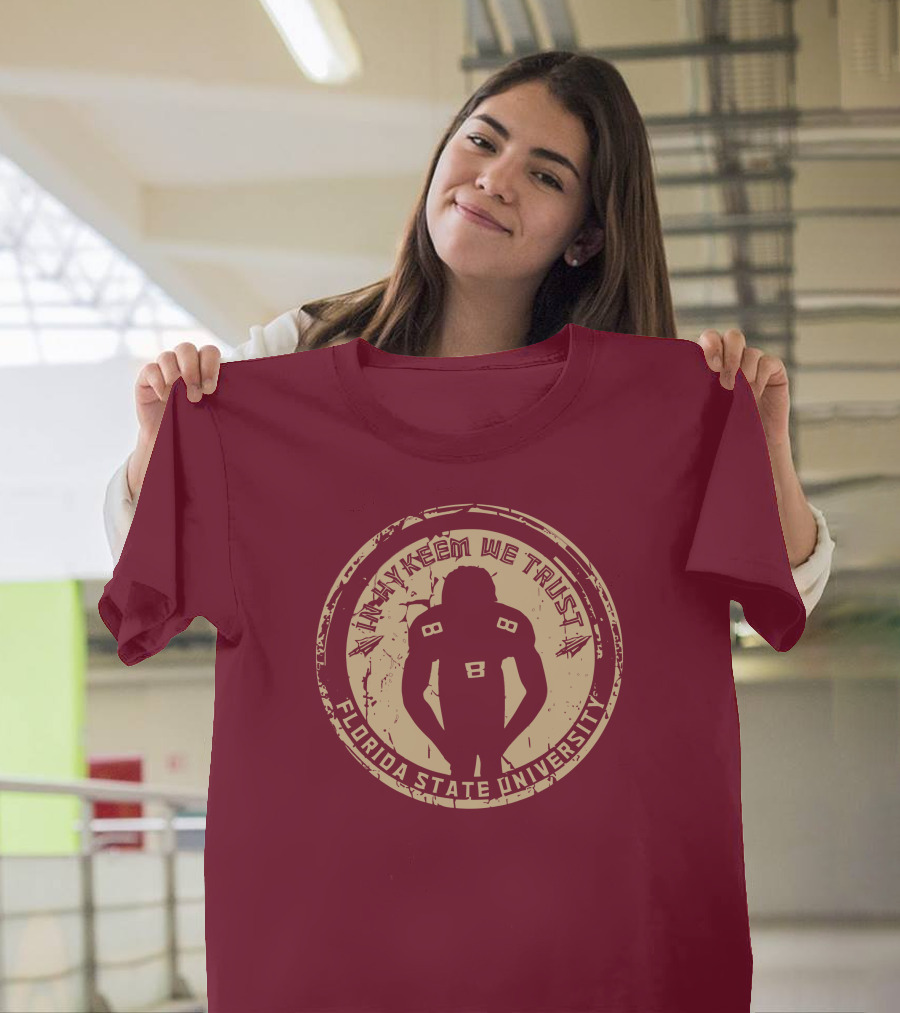 In Hykeem We Trust Football Silhouette Florida State University T-Shirt