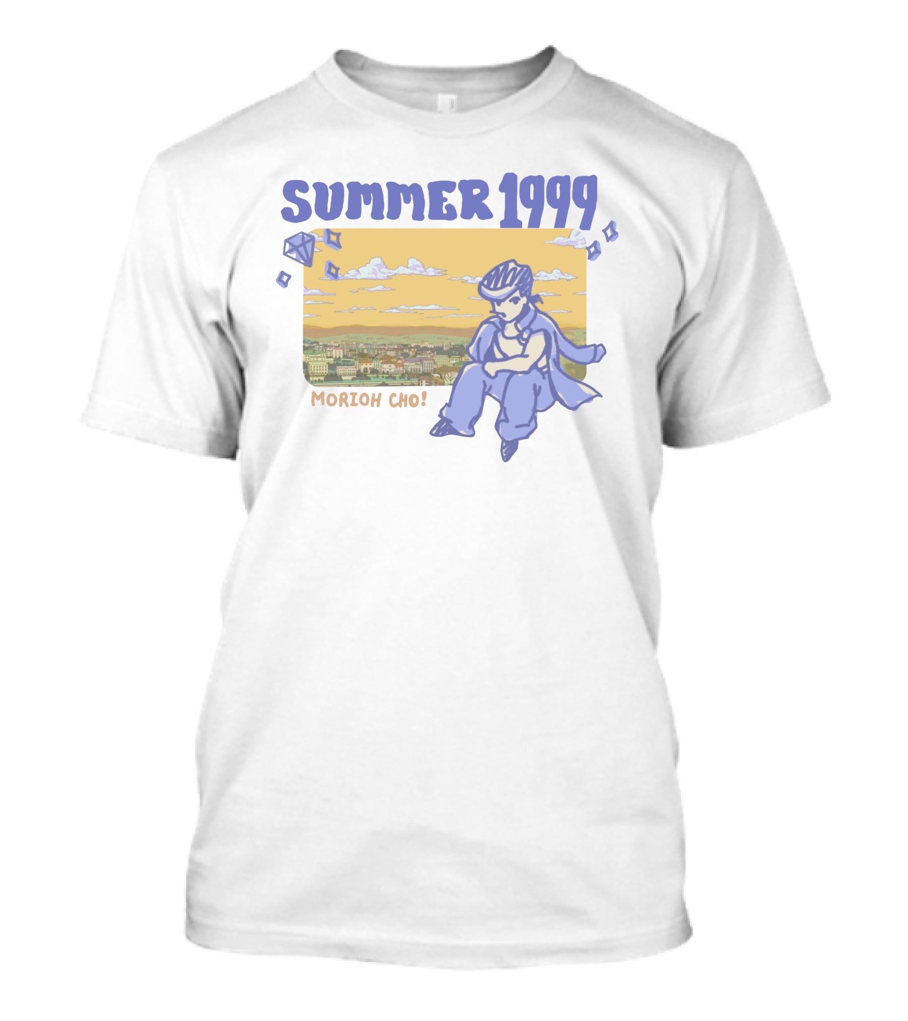 Summer 1999 Morioh Cho Diamond Cityscape With Character T-Shirt