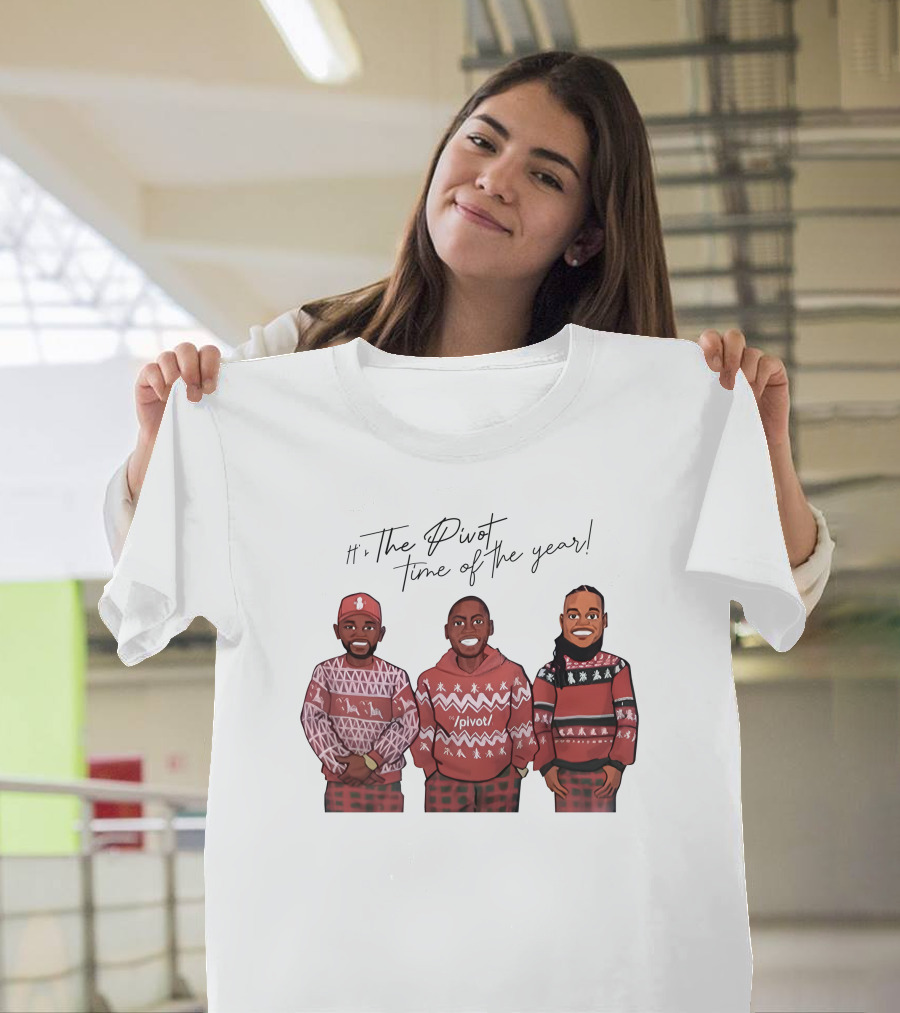 Ryan Clark The Pivot Time of the Year Holiday Sweater Trio T-Shirt