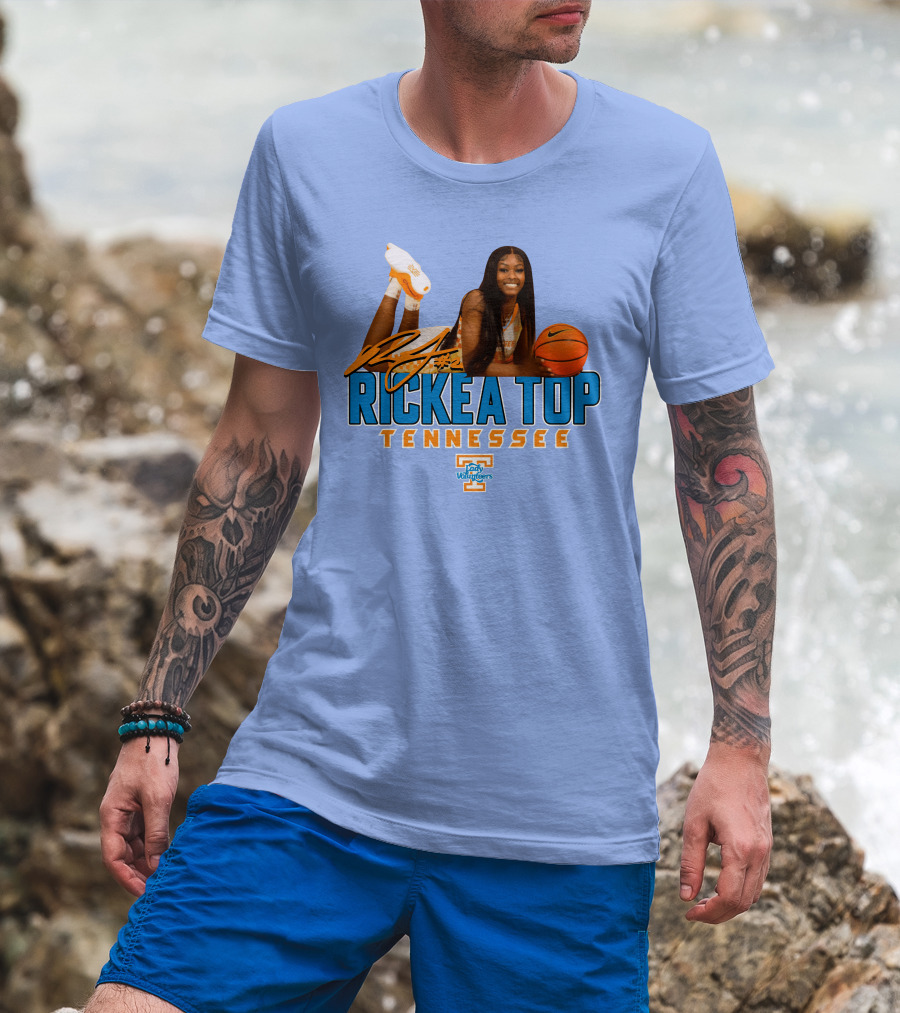 Rickea Top Tennessee Lady Vols Basketball Orange Mountain T-Shirt