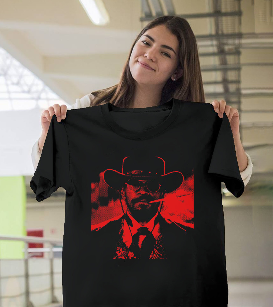 Django Unchained Red Suit Western Style Smoking Gunfighter T-Shirt