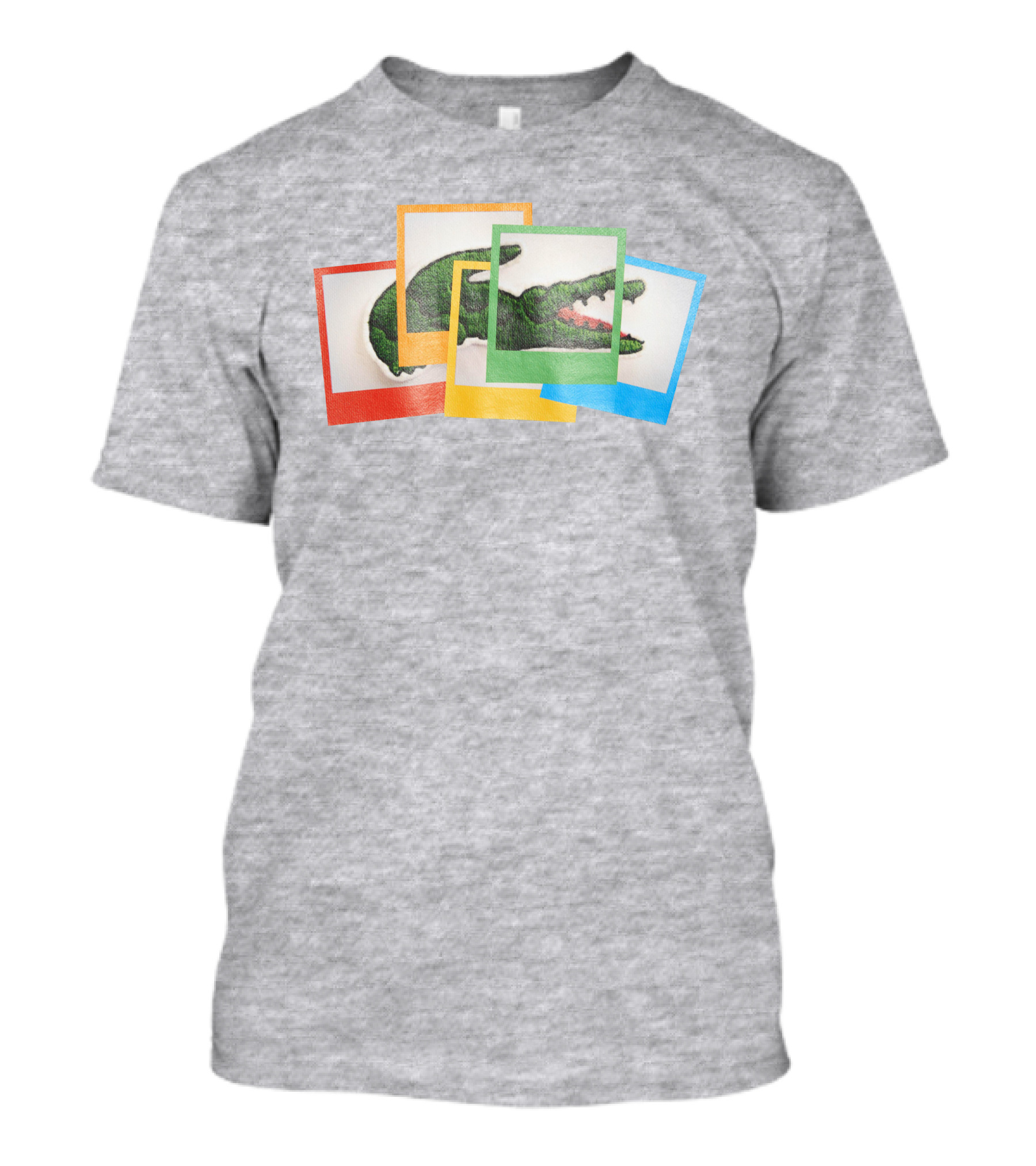 Lacoste Live X Polaroid Loose Fit Multicolor Crocodile Frame T-Shirt
