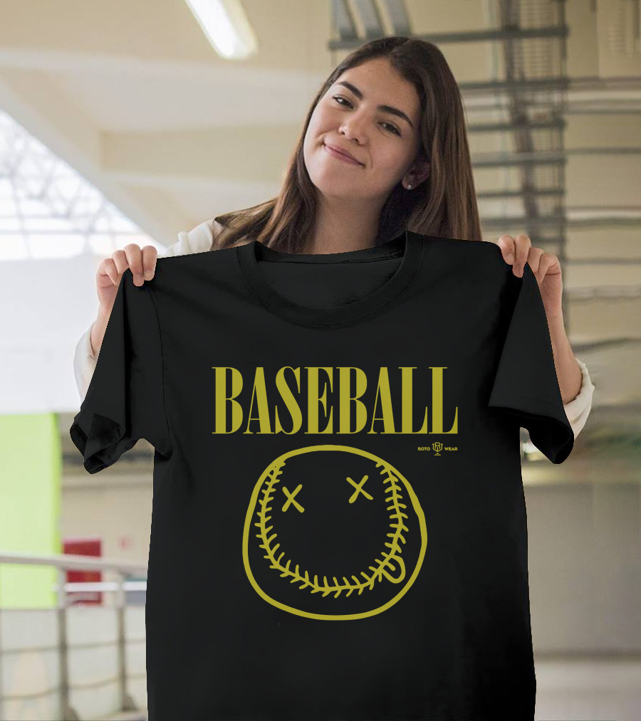 BASEBALL Smells Like Seam Spirit RotoWear T-Shirt