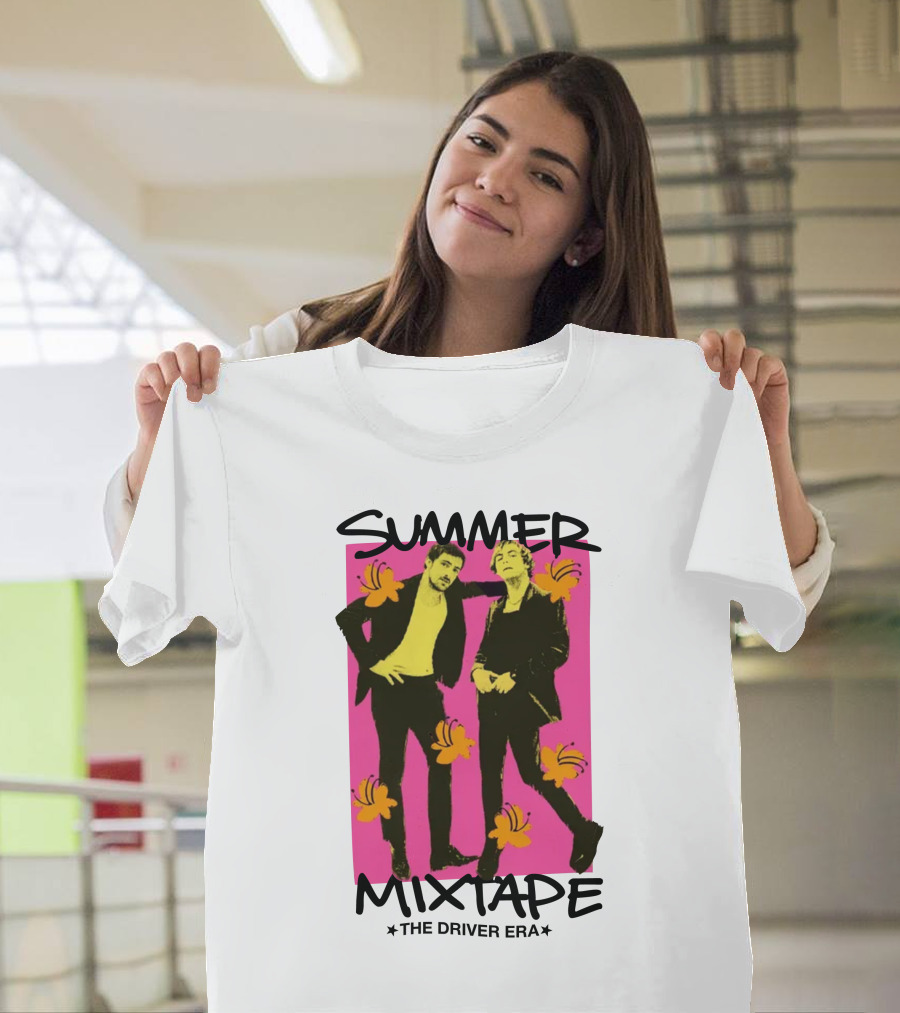 Summer Mixtape The Driver Era Neon Duo with Flowers T-Shirt