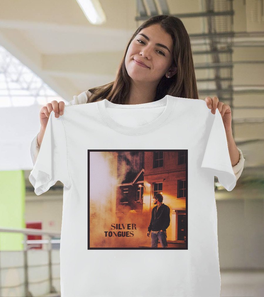 Silver Tongues Urban Night Scene T-Shirt