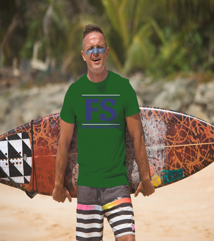 FS Fletcher School Green Background T-Shirt