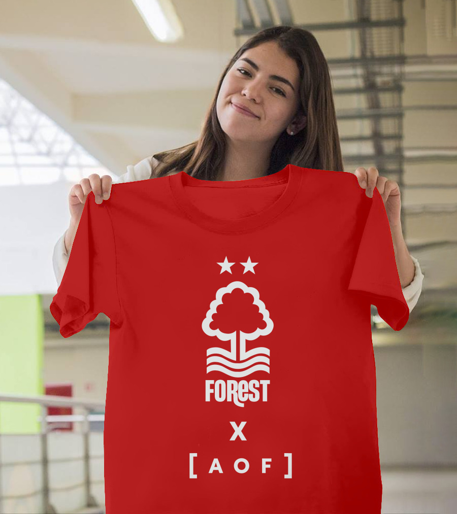 Forest X AOF Nottingham Collaboration Two Stars T-Shirt