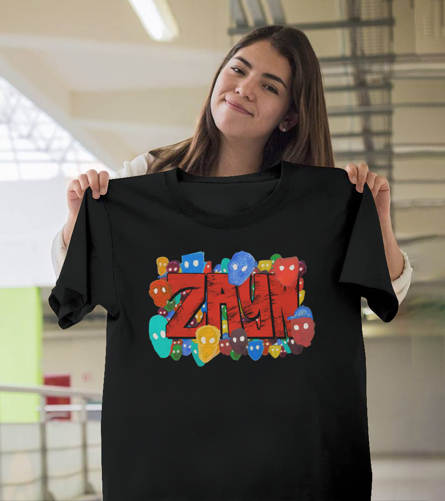 Zayn Colorful Mask Faces T-Shirt