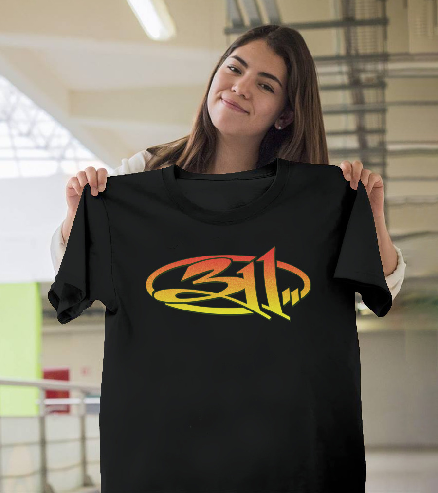 311 Band Logo Gradient Oval T-Shirt