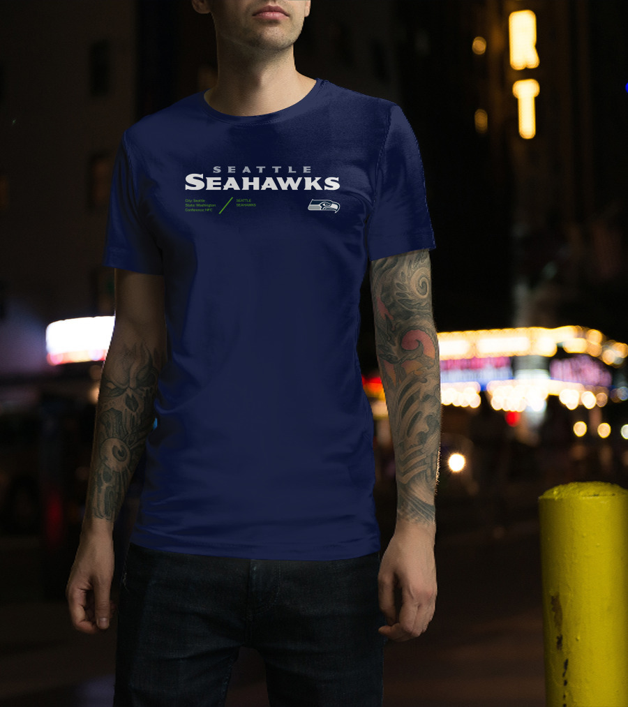 Seattle Seahawks City Seattle State Washington Conference NFC T-Shirt