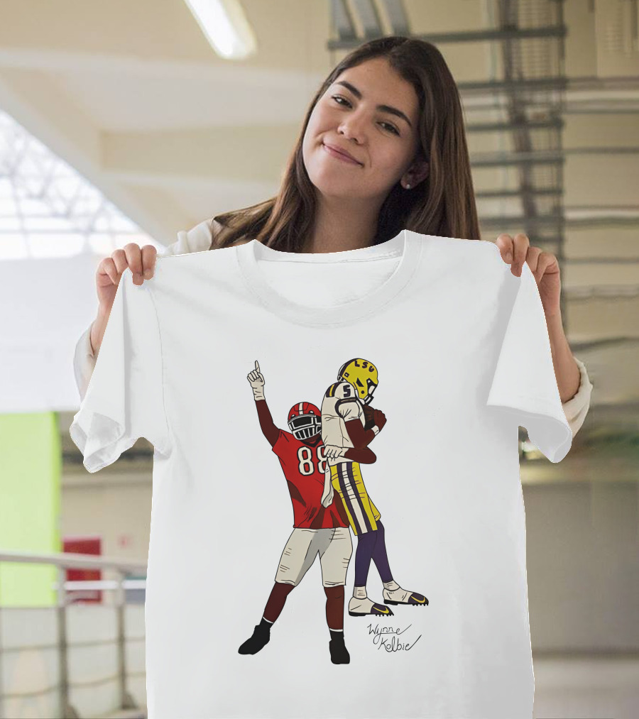 Jalen Carter Wynne Kelbie LSU Georgia Football 88 5 T-Shirt