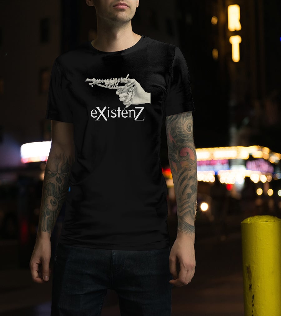EXistenZ Bone Gun Hand Retro 90s Film T-Shirt