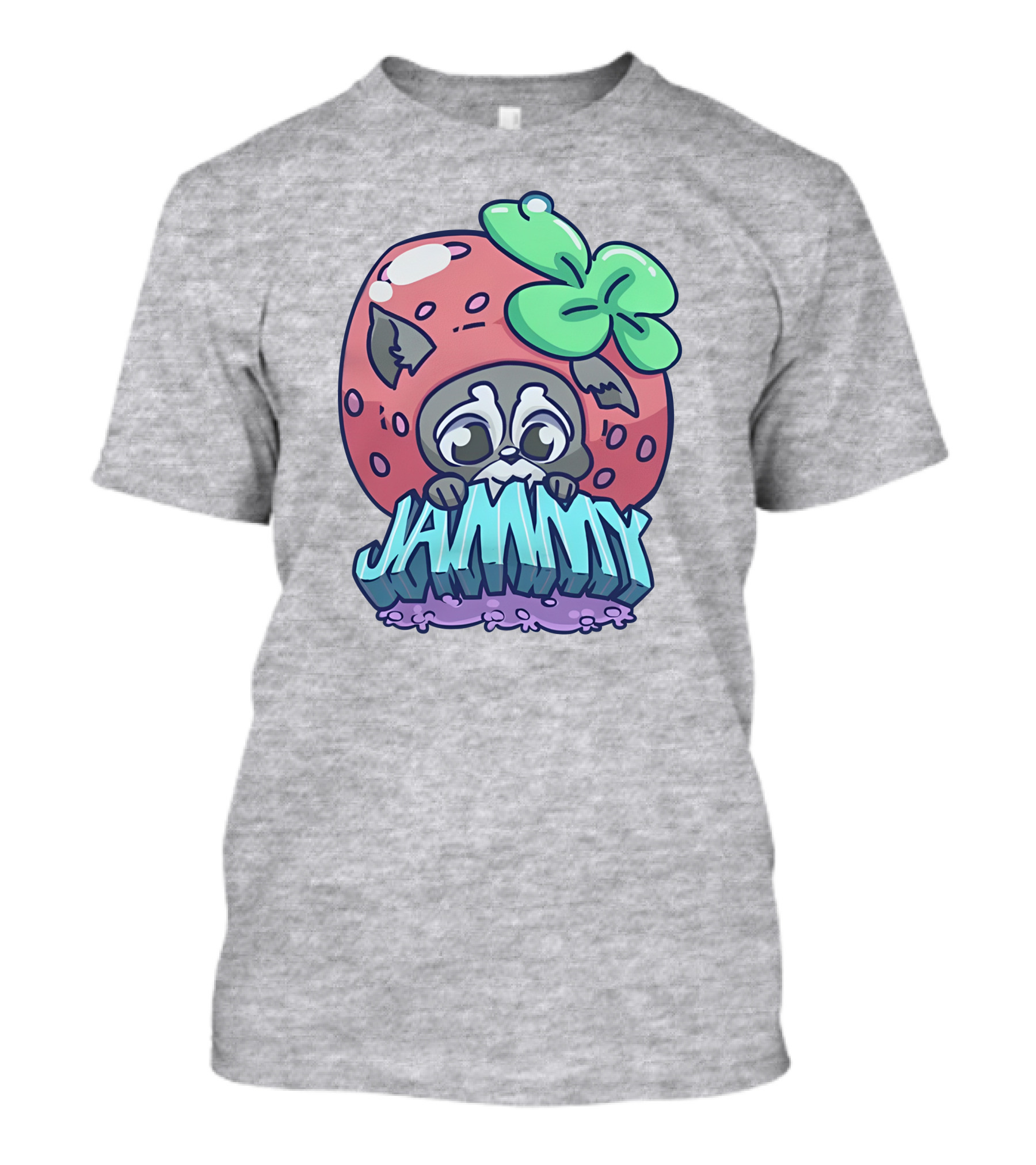 Jamplan Shop Jammin' Cute Strawberry Animal Jammy T-Shirt