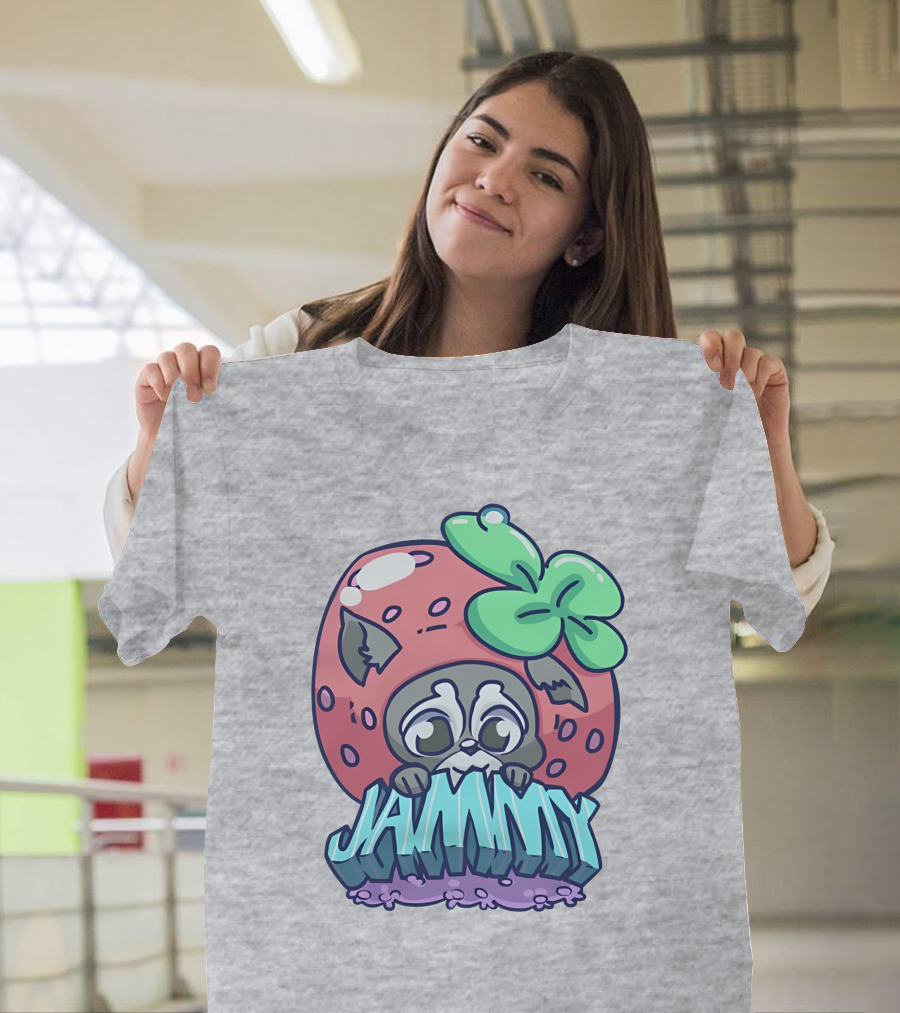 Jamplan Shop Jammin' Cute Strawberry Animal Jammy T-Shirt