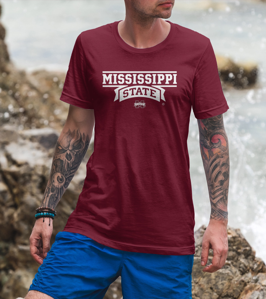 Mississippi State University Bulldogs M State Wordmark T-Shirt