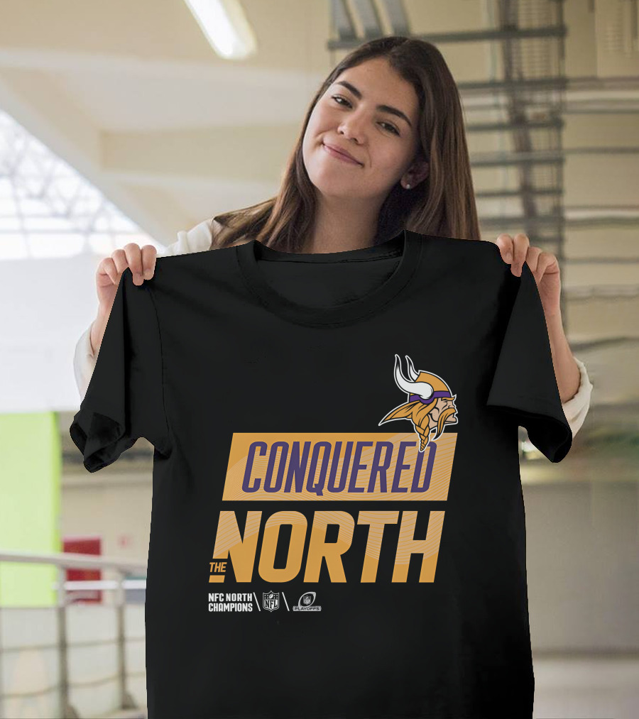 NFC North Champions Vikings Conquered The North NFL Playoffs T-Shirt