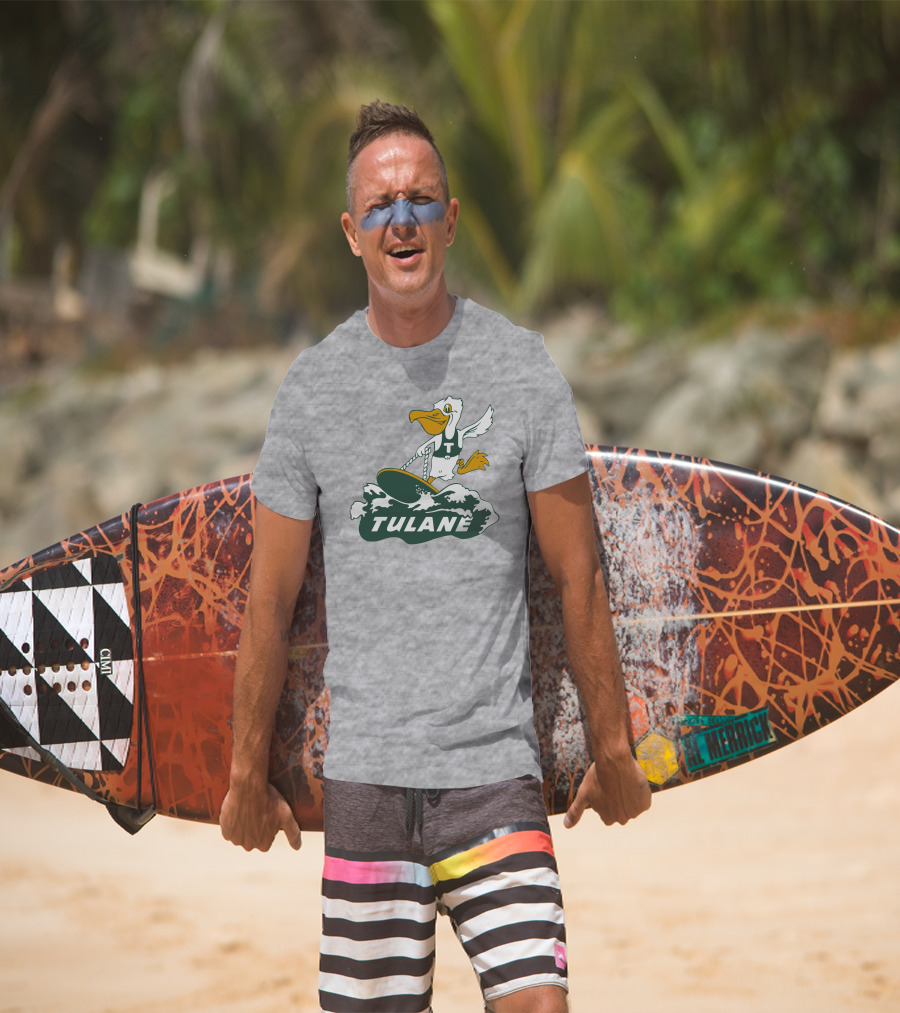 Vintage Tulane Surfing Pelican T-Shirt
