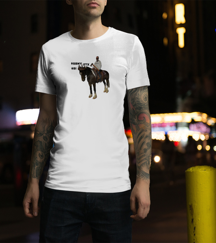 The Triple Crown $Sbny $Si Ftx Cryptocurrency Horse Rider T-Shirt