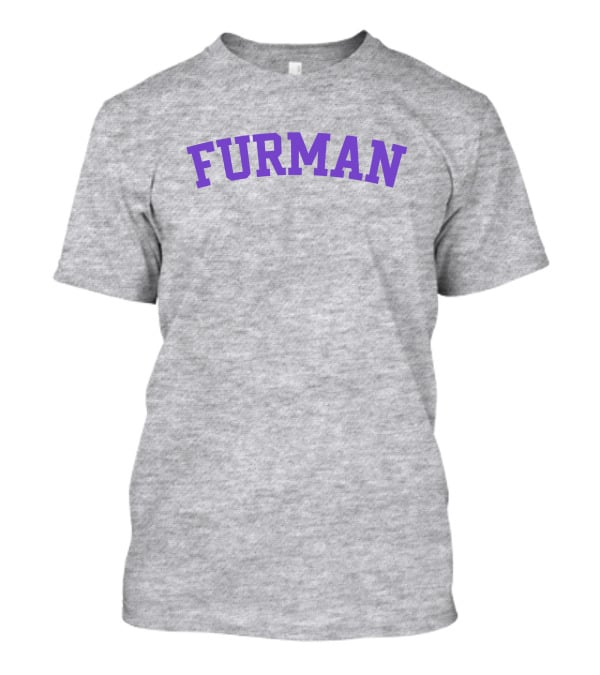 Furman University Purple Text T-Shirt