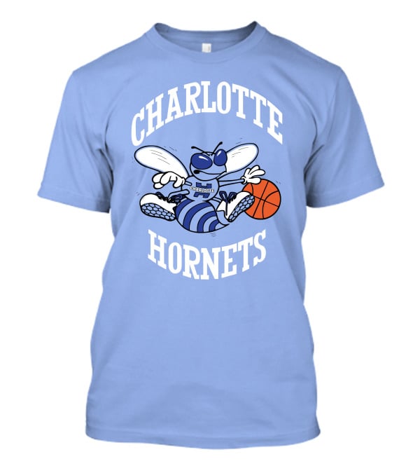 Charlotte Hornets Buzzing Basketball Mascot T-Shirt
